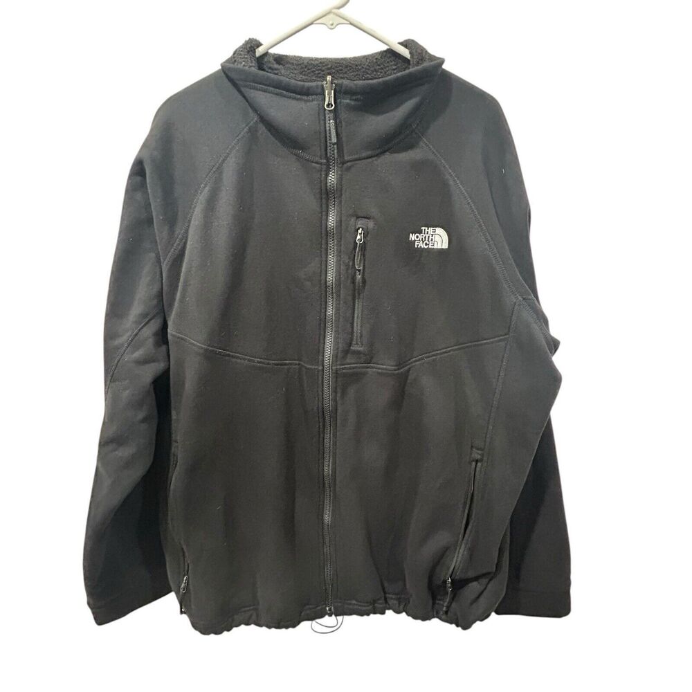 The North Face Jacket Adult XL Black Long Sleeve Fleece Cinch Waist Outdoors